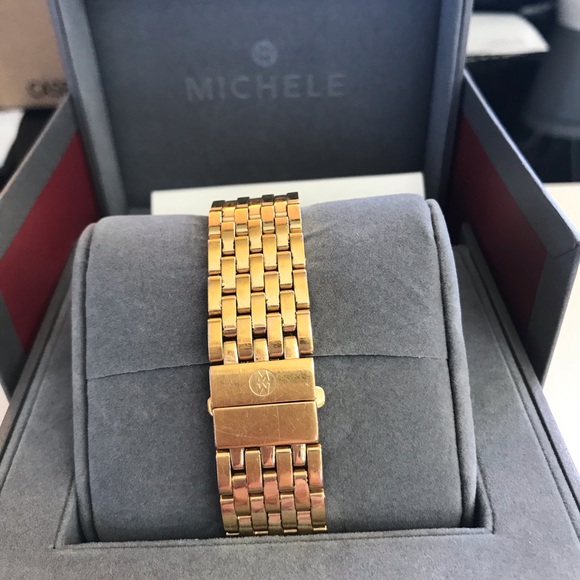 Michele Deco Gold Diamond Watch - with Box main image 3